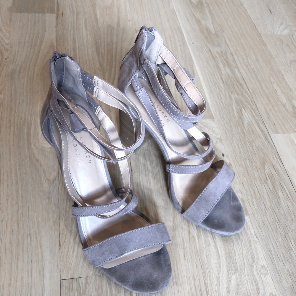 walnut taupe heels